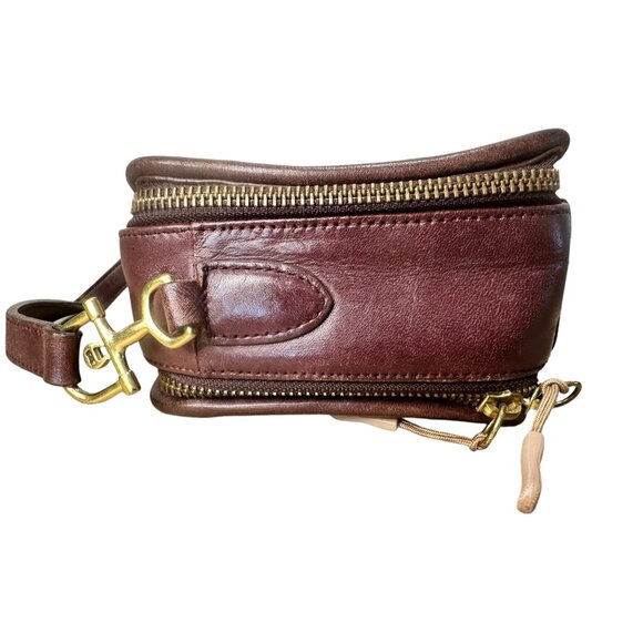 Etienne Aigner Small Crossbody Handbag Leather Brown Messenger Multi Pockets 90s - Picture 14 of 16